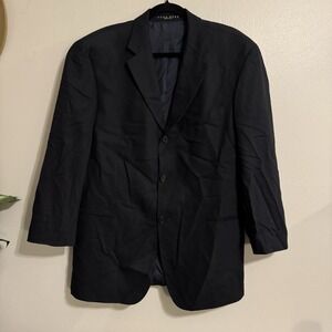 HUGO BOSS Virgin Wool Einstein 3 Button Blazer SIZE 40S Black Sports Jacket